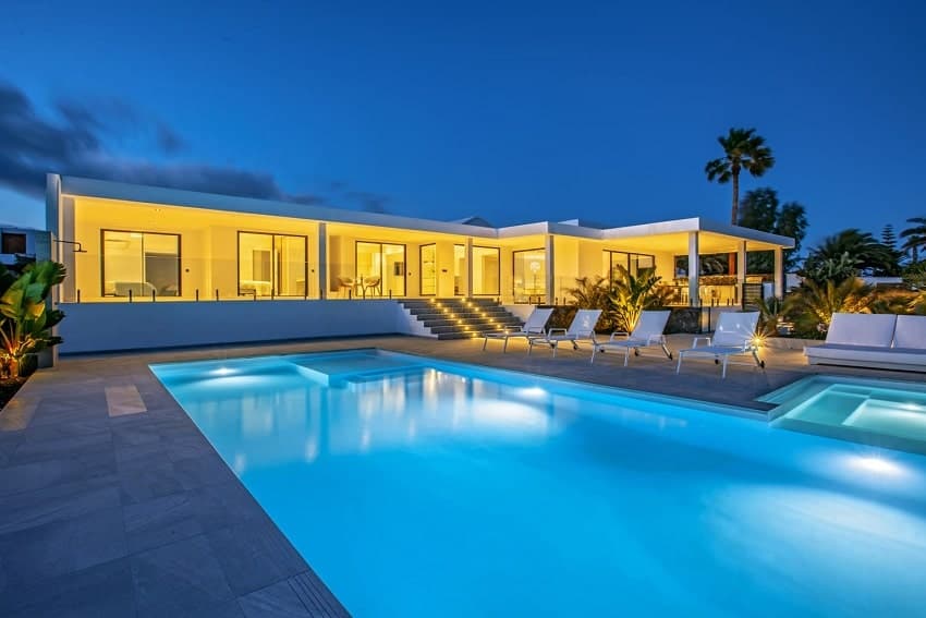 Abendstimmung, Villa Cascada, Villa Playa Blanca Lanzarote