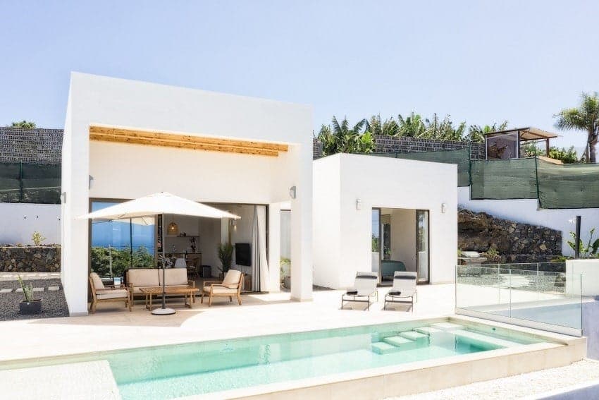 Zona Exterior, Villa Marina Deluxe 2, Villa con Piscina Privada La Palma