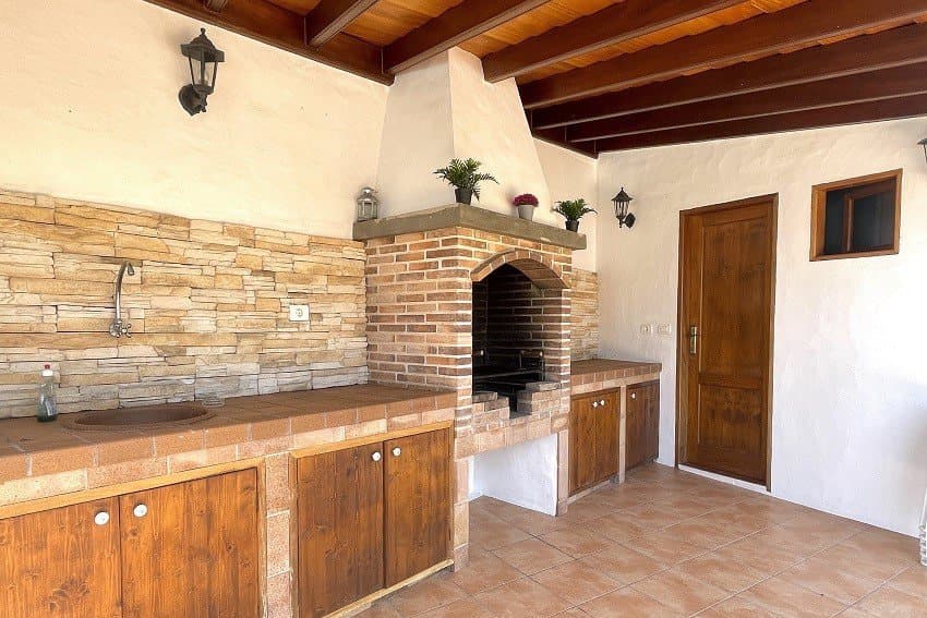 Cocina Exterior, Villa Tajuya, Casa Rural en Los Llanos