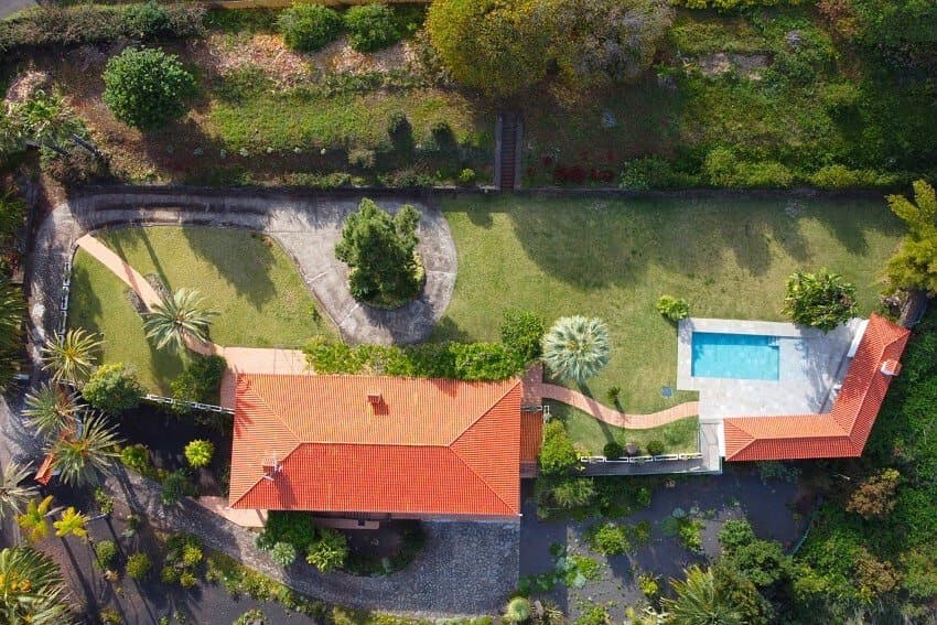 Casa Carrillo, Vista Aérea, Casa Rural con Piscina Privada La Palma