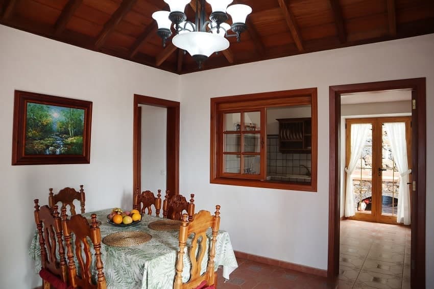 Comedor, Casa Las Gemelas, Casa Rural en La Isla de La Palma