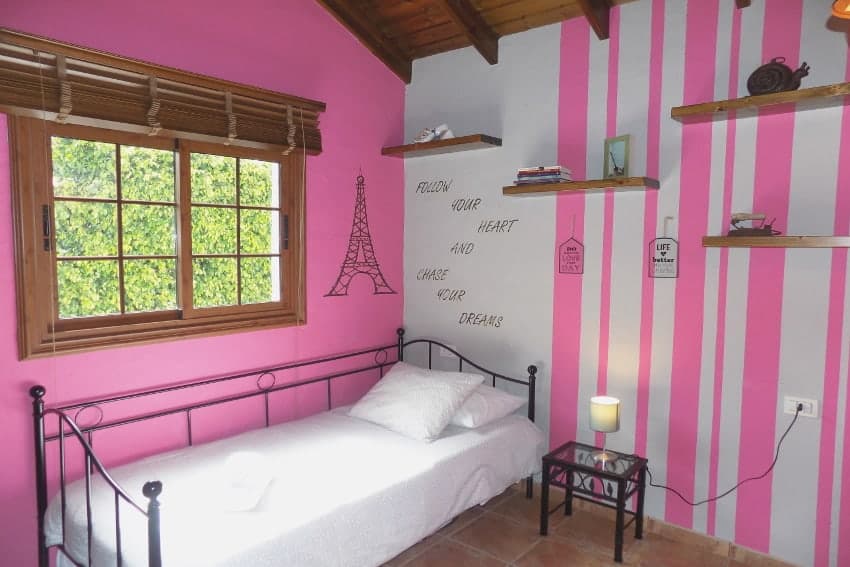 Schlafzimmer mit Einzelbett, Finca Arteaga, Finca El Hierro