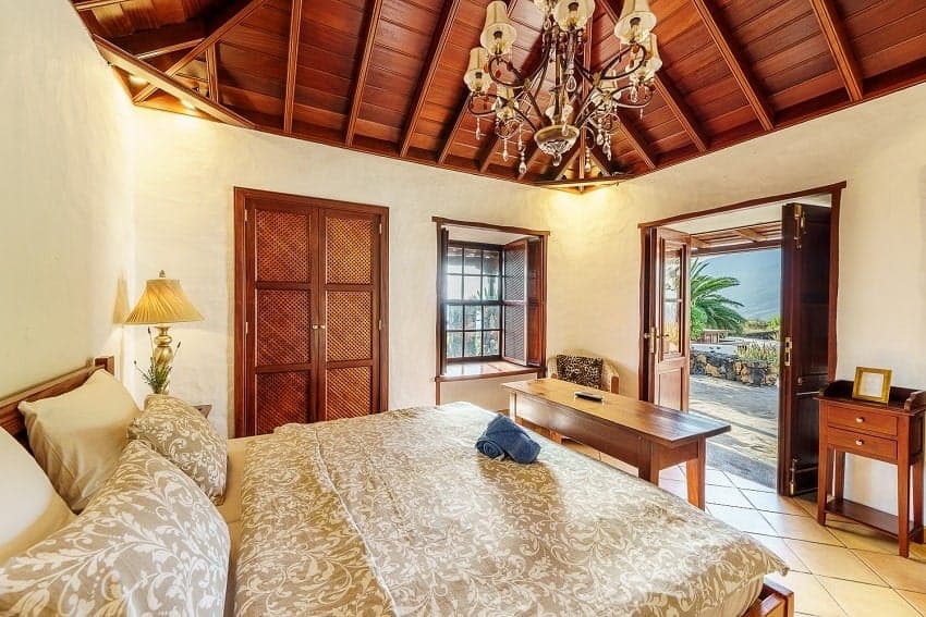 Finca Esperanza, Schlafzimmer, Ferienhaus La Palma