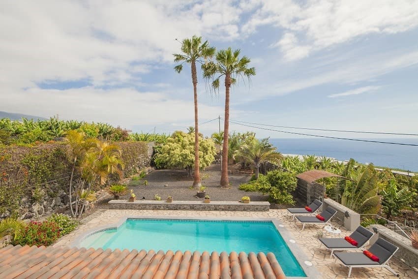 Jardín, Casa La Costa, Alquiler Vacacional en La Palma