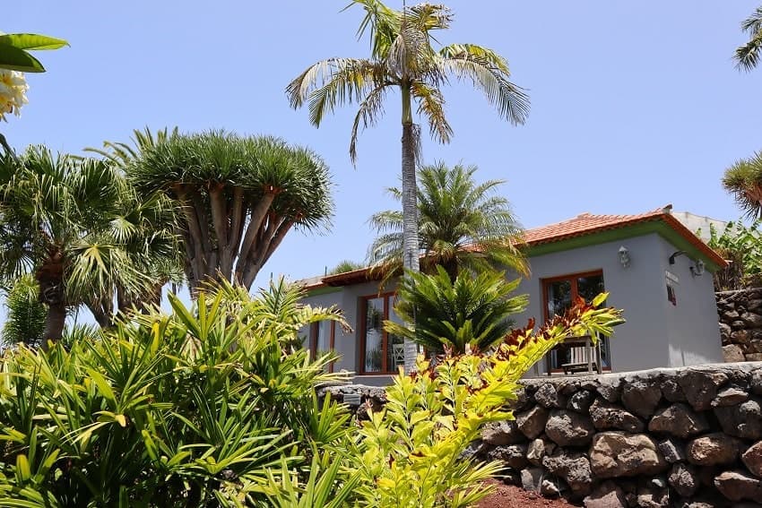 Jardín, Casa La Gorgonia, Alquiler Vacacional Tijarafe, La Palma