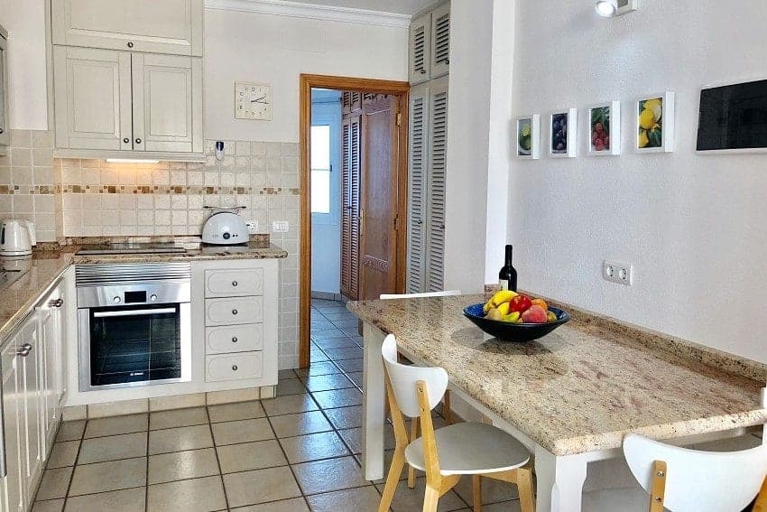 Küche, Apartment El Faro 1, Ferienwohnung Puerto Naos