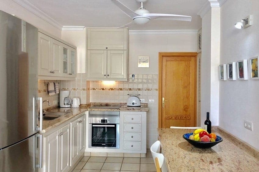 Küche, Apartment El Faro 1, Ferienwohnung in Puerto Naos
