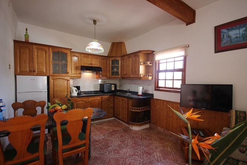 Küche, Finca Los Dos Patos B, Fincas La Palma mit Pool