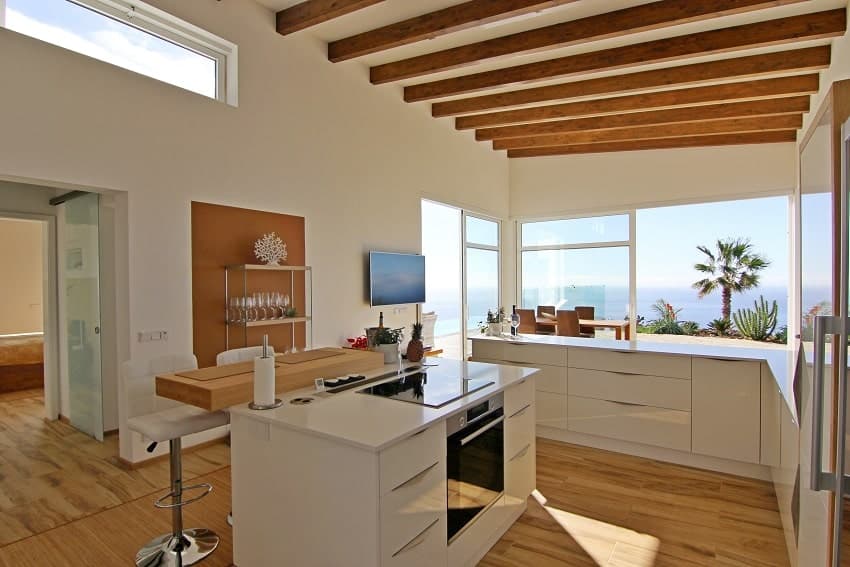 Küche, Villa Perla del Mar, Villa Puntagorda, La Palma