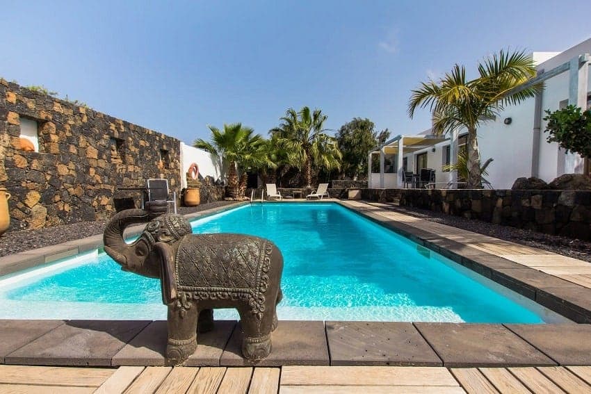 Piscina, Villa Aventura, Alquiler Casa Fuerteventura Piscina