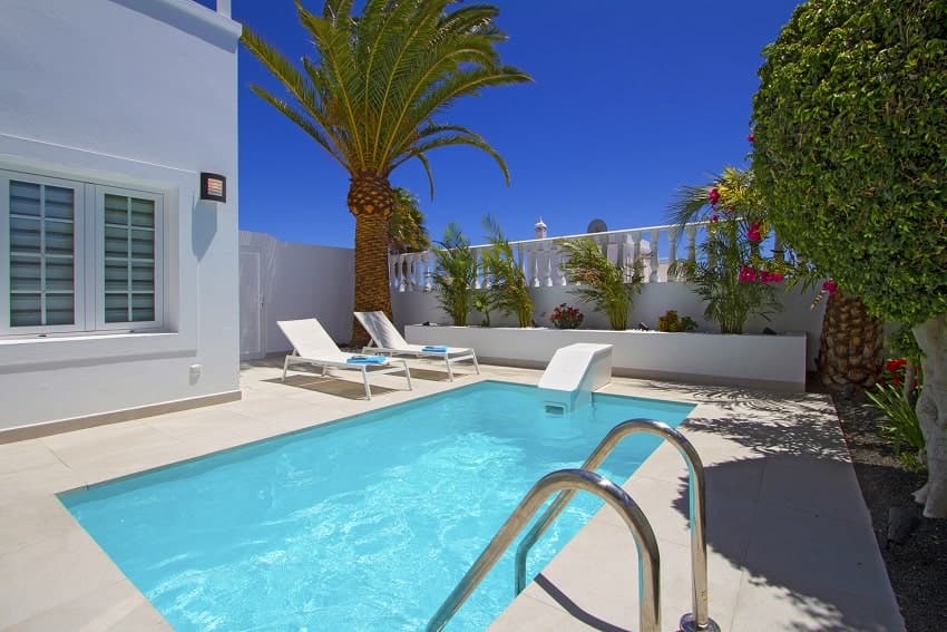 Piscina, Villa Charlana, Villa Puerto del Carmen, Lanzarote