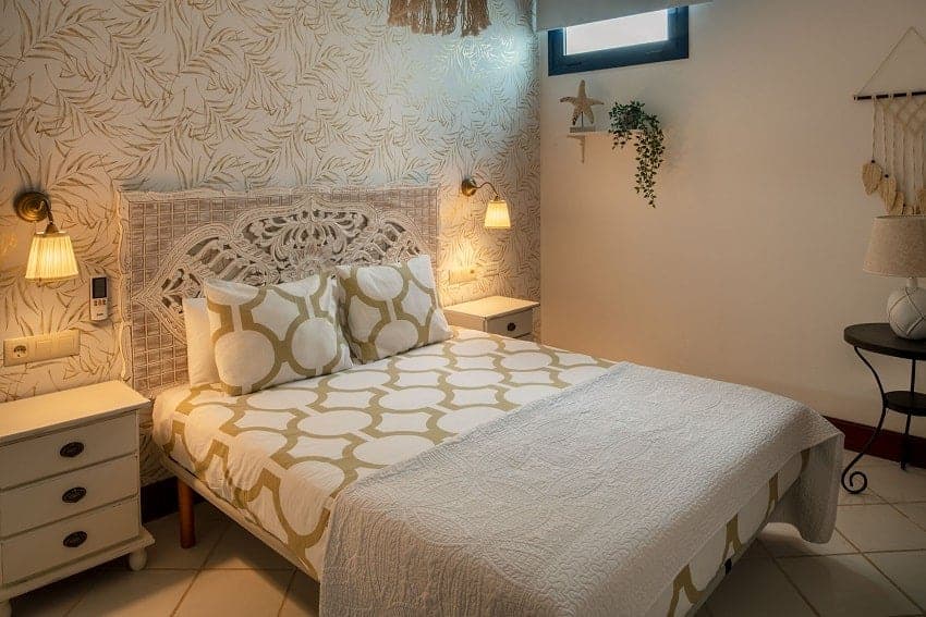Schlafzimmer, Villa Calero Dream, Ferienhaus Lanzarote mit Pool Meerblick