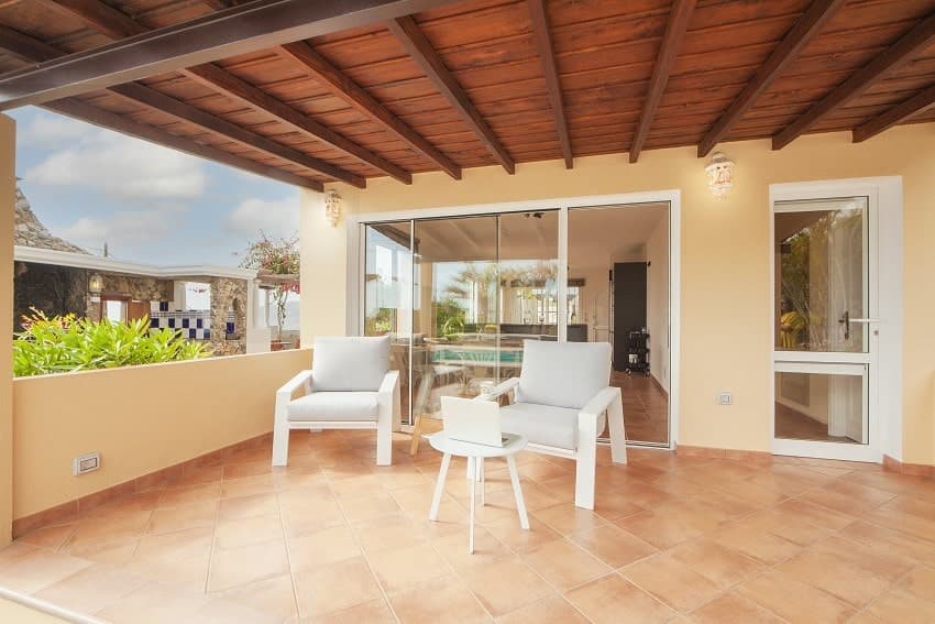Terraza, Casa La Costa, Alquiler Vacacional en La Palma, Tazacorte