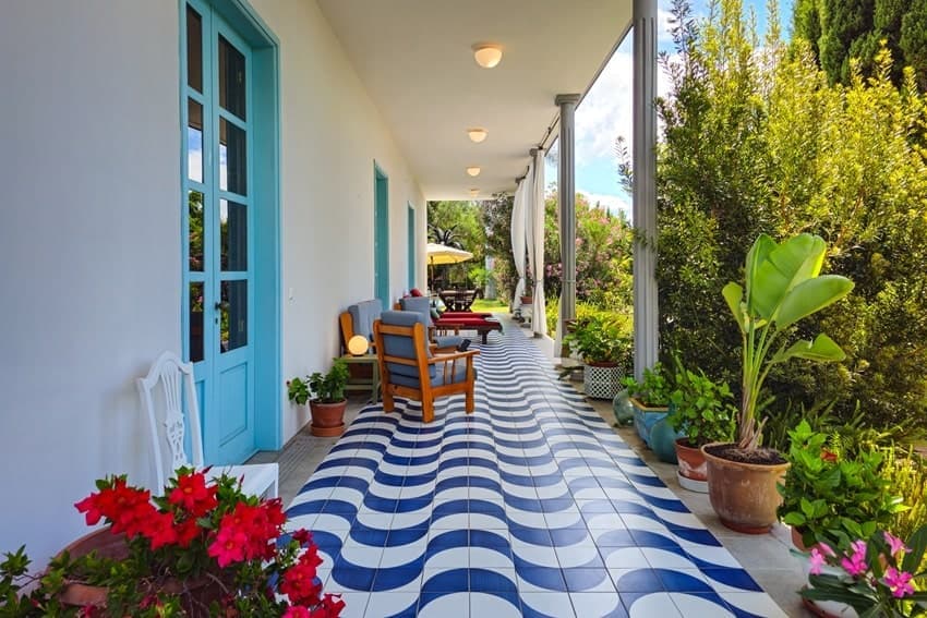 Terraza, Gran Villa Palmera, Villa con Piscina Los Llanos
