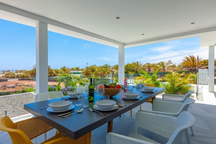 Terrasse, Villa Cascada, Villa Playa Blanca Lanzarote