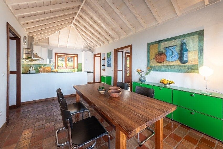 Comedor, Villa Botánico, Casa Rural con Piscina Privada Puntagorda