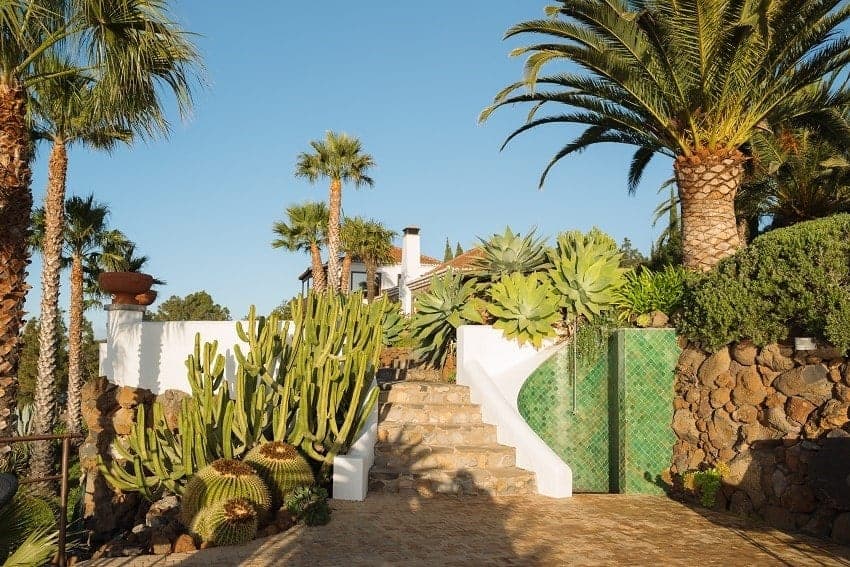 Jardín, Villa Botánico, Casa Rural con Piscina Privada Puntagorda