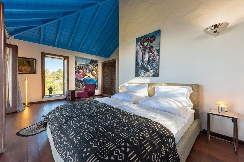 Dormitorio Principal, Villa Botánico, Casa Rural con Piscina Privada Puntagorda