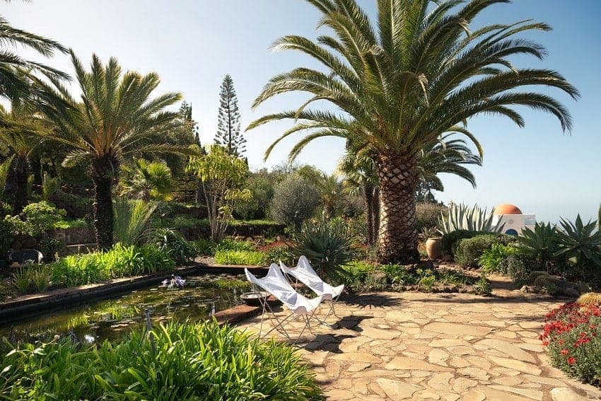 Zona de Descanso, Villa Botánico, Casa Rural con Piscina Privada Puntagorda