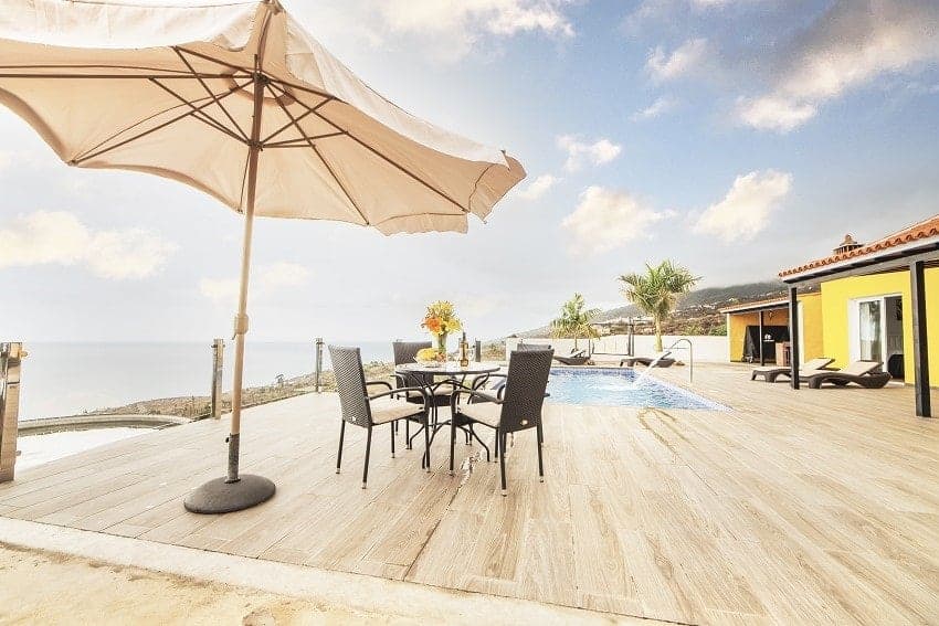 Villa El Diamante, Außenbereich, Villa Tijarafe, La Palma