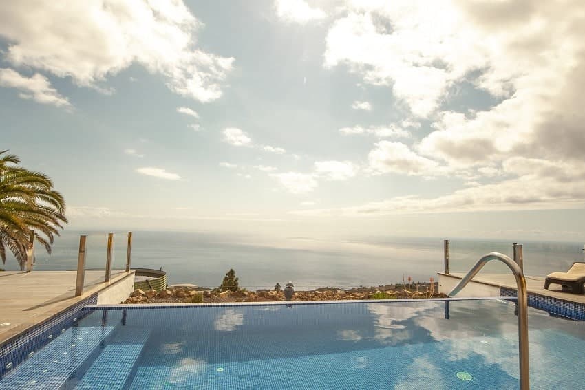 Villa El Diamante, Pool, Villa Tijarafe, La Palma