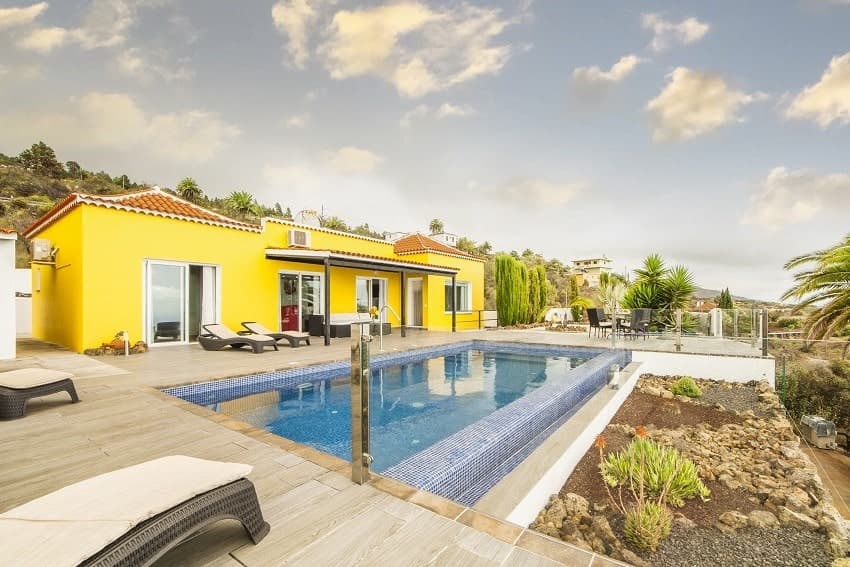 Villa El Diamante, Pool, La Palma Urlaub Ferienhaus