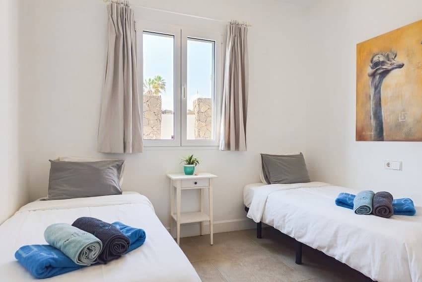 Villa Valhalla, Schlafzimmer, Einzelbetten, Villa Corralejo