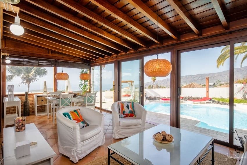 Jardín de Invierno, Villa Tajuya, Casa Rural en Los Llanos, La Palma