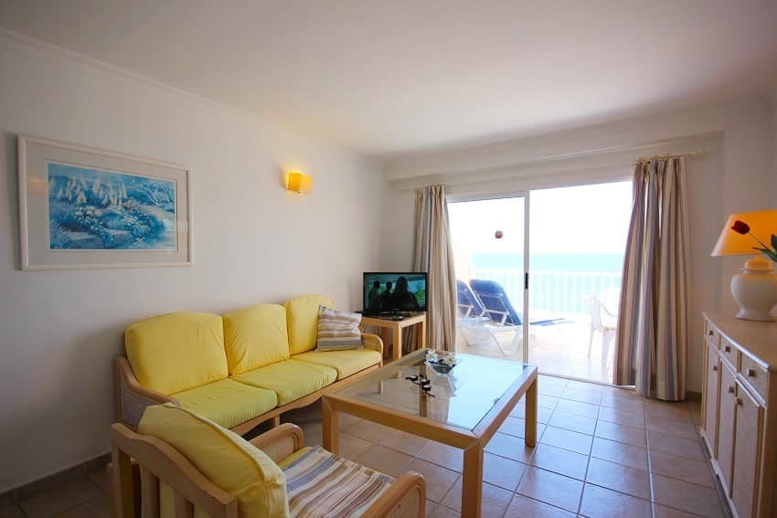 Wohnbereich, Apartment La Regata 3b, Ferienwohnung mit Meerblick La Palma