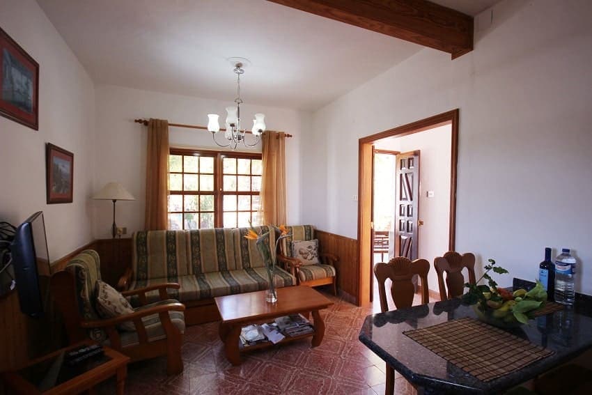 Wohnbereich, Finca Los Dos Patos B, Fincas La Palma mit Pool