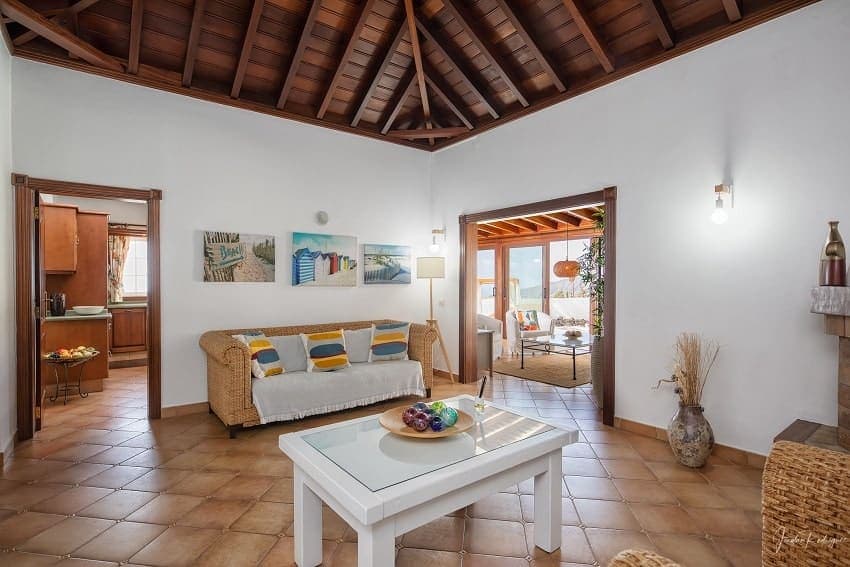 Sala de Estar, Villa Tajuya, Casa Rural en Los Llanos