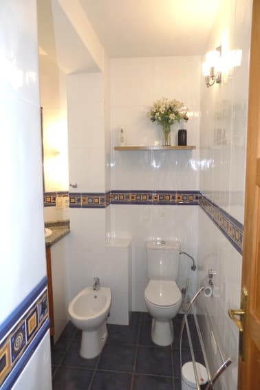 Bad, Casa La Palmera, Ferienhaus in La Palma