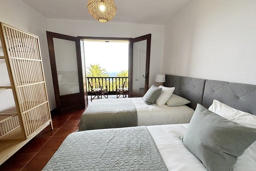 Dormitorio, Casa Carrillo, Casa Rural con Piscina Privada La Palma