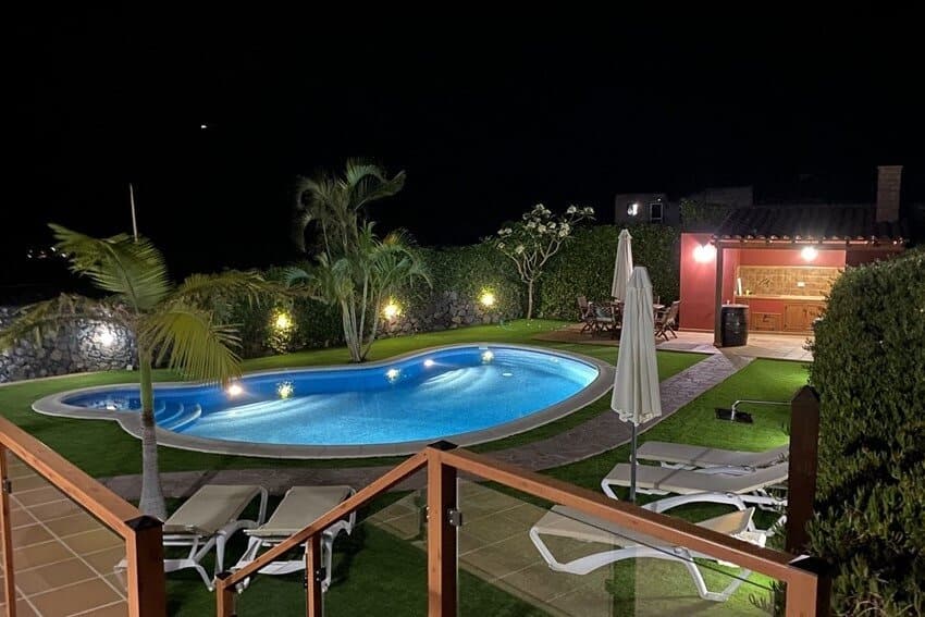 Abendstimmung, Villa Mocanes, El Hierro Ferienhaus mit Pool, Kanaren