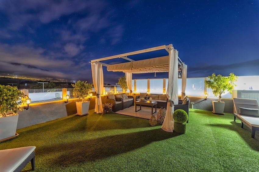 Abendstimmung, Villa Montserrat, Ferienhaus Los Llanos