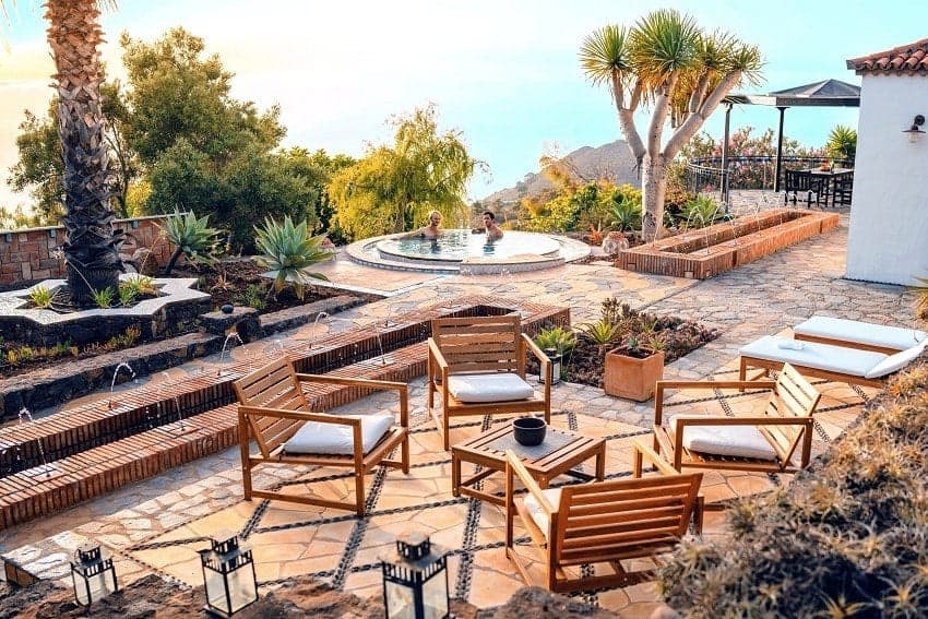 Alpalma Casa y Jardín, Terraza, Casa Rural con Piscina Puntagorda