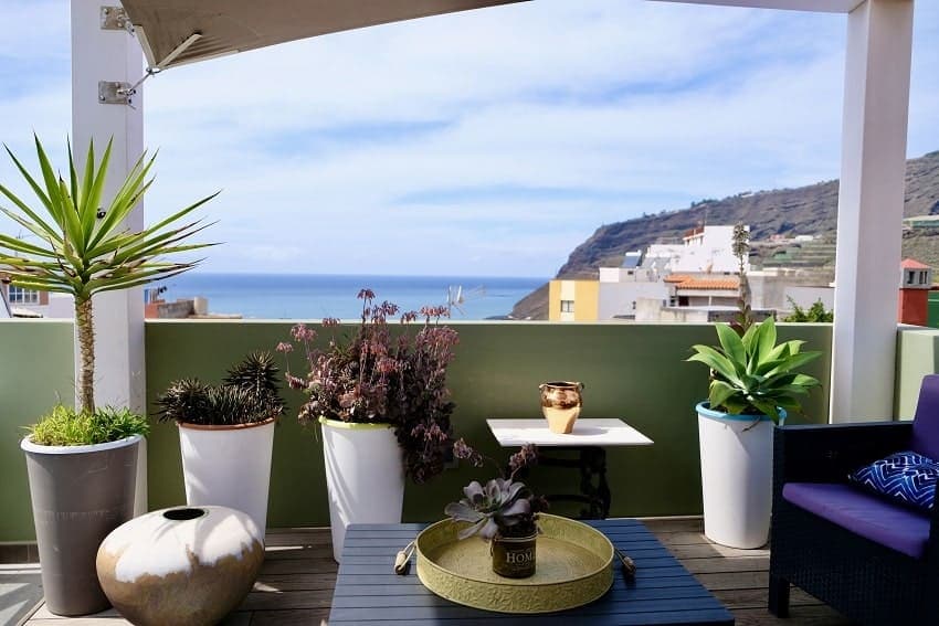 Vista, Casa Jirafa, Alojamiento Tazacorte La Palma