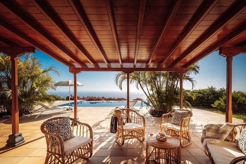Ausblick, Villa Vista Reina, Ferienhaus La Palma Tijarafe