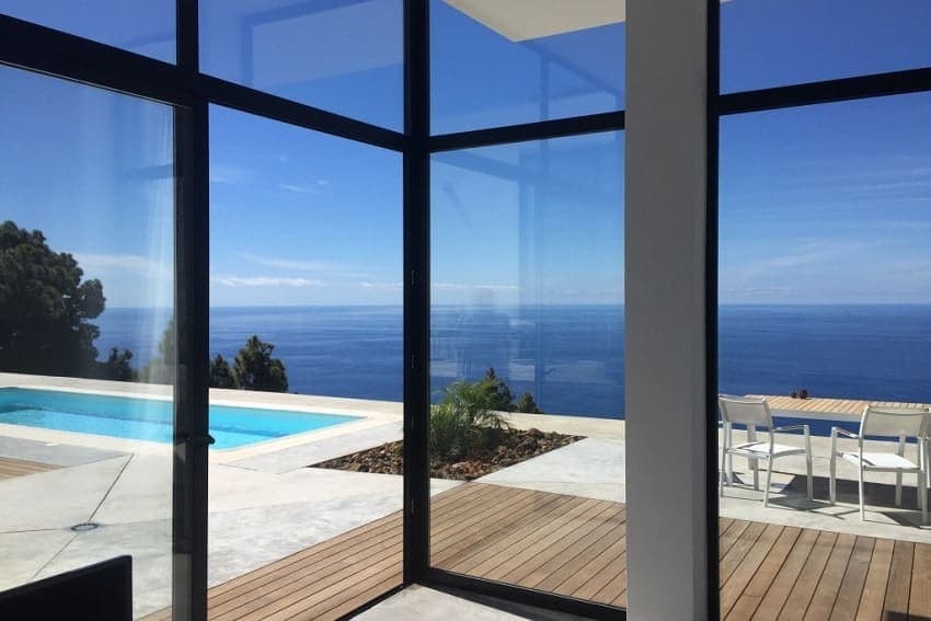 Ausblick, Wohnzimmer, Villa D2, Ferienvilla La Palma