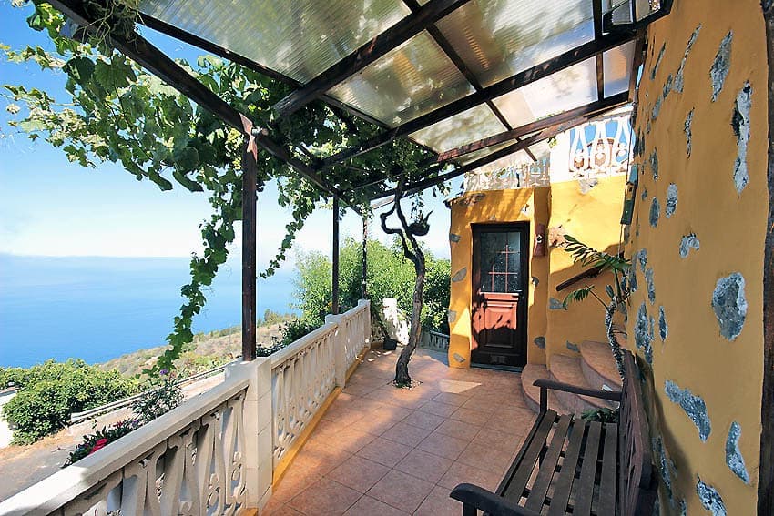 Terrasse, Casa Tata, Günstige Unterkunft La Palma