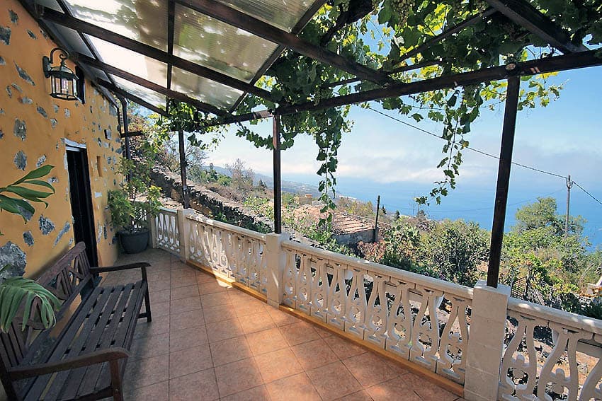 Terrasse vor dem Schlafzimmer, Casa Tata, Günstige Unterkunft Tijarafe
