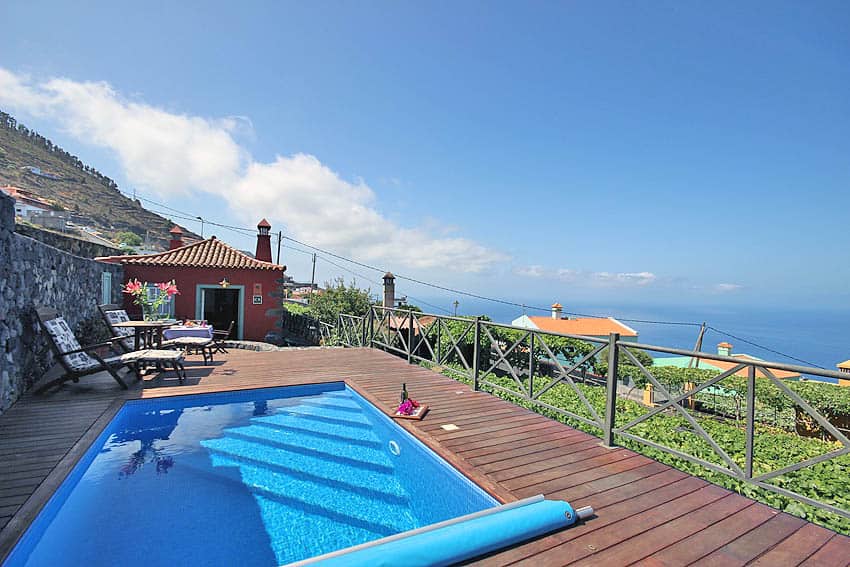 Pool, Casa La Caldera, Ferienhaus Fuencaliente mit Pool