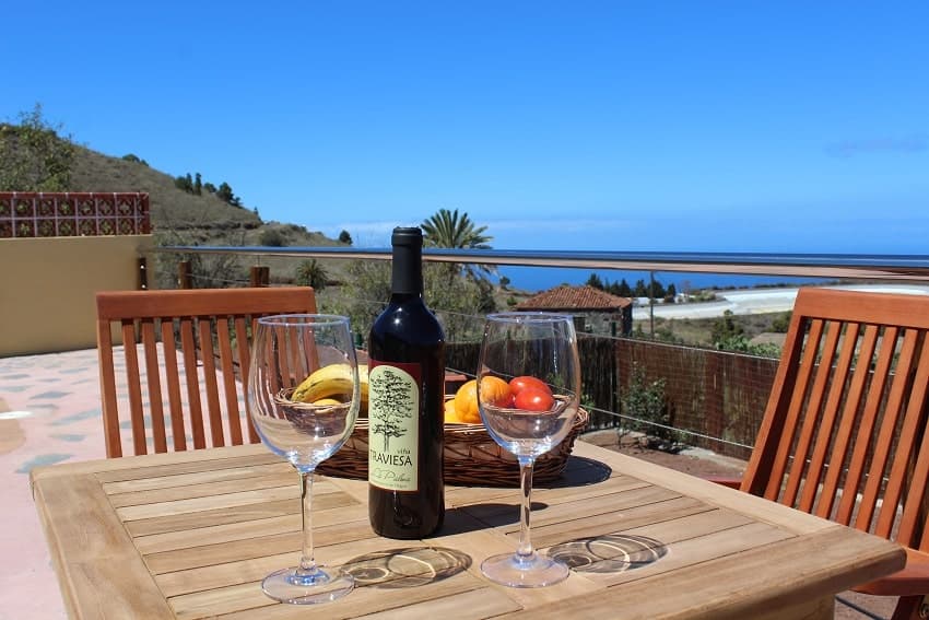 Aussicht, Casa Florita, Günstiges Ferienhaus La Palma mit Pool