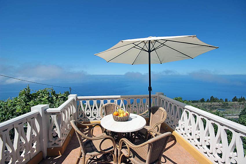 Terrasse, Casa Tata, Günstige Unterkunft Tijarafe, La Palma