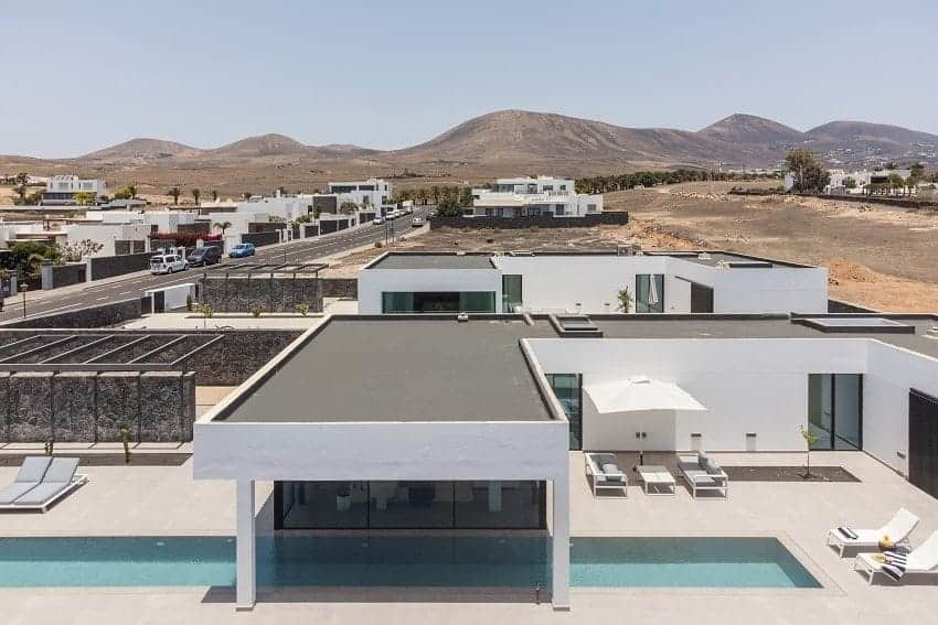 Außenansicht, Villa Avasarala, Lanzarote Villa mit Pool