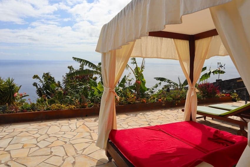 Außenbett, Casita Paraíso, Ferienhaus Fuencaliente, La Palma