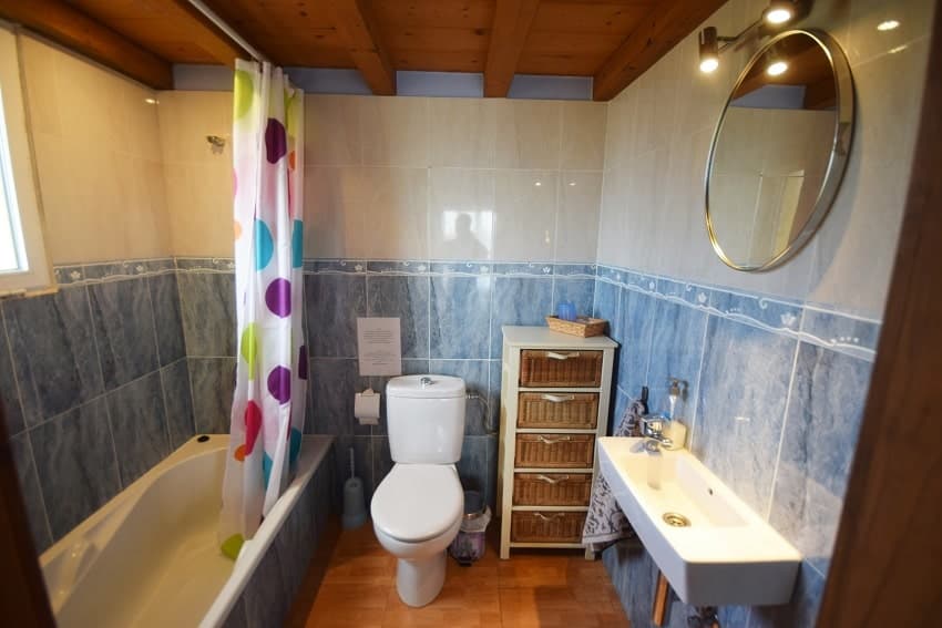 Bad, Casa Florita, Günstiges Ferienhaus La Palma mit Pool