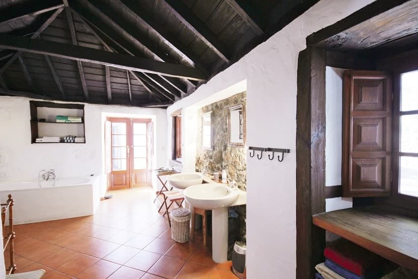 Bad, Casa Las Tortugas, El Paso Ferienhaus mieten