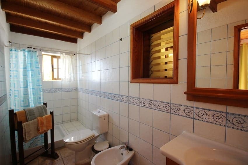 Bad, Finca Los Dos Patos C, Finca auf La Palma mieten