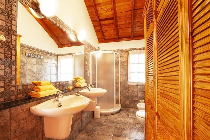 Bathroom, Country House Tijarafe, Family Villa La Palma